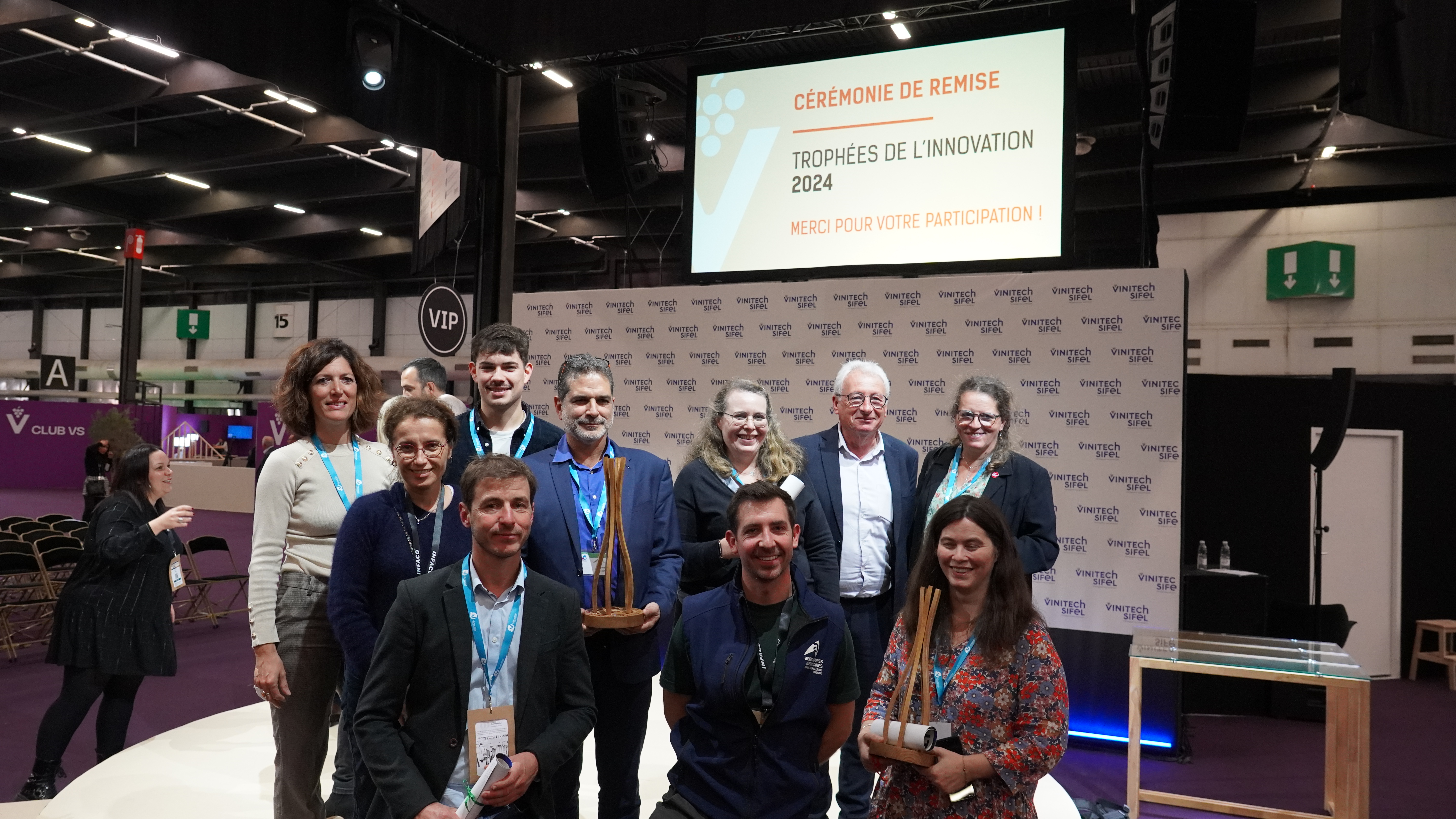 Remise des Trophées de l'Innovation 2024 à Vinitech-Sifel